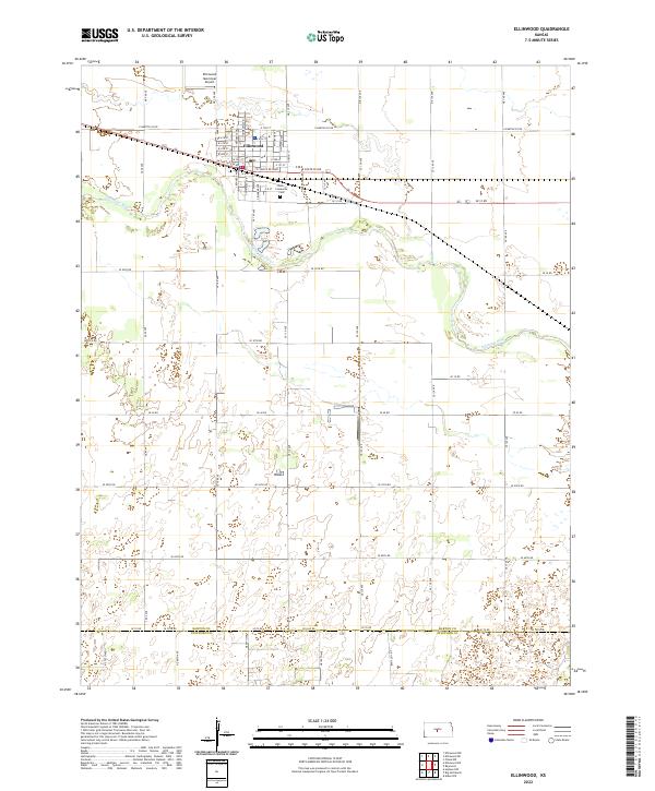 Ellinwood topographic map thumbnail