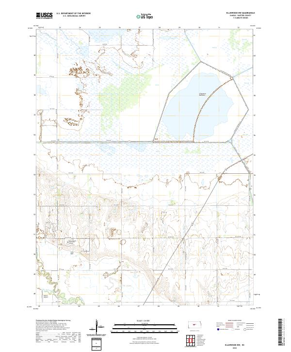 Ellinwood NW topographic map thumbnail