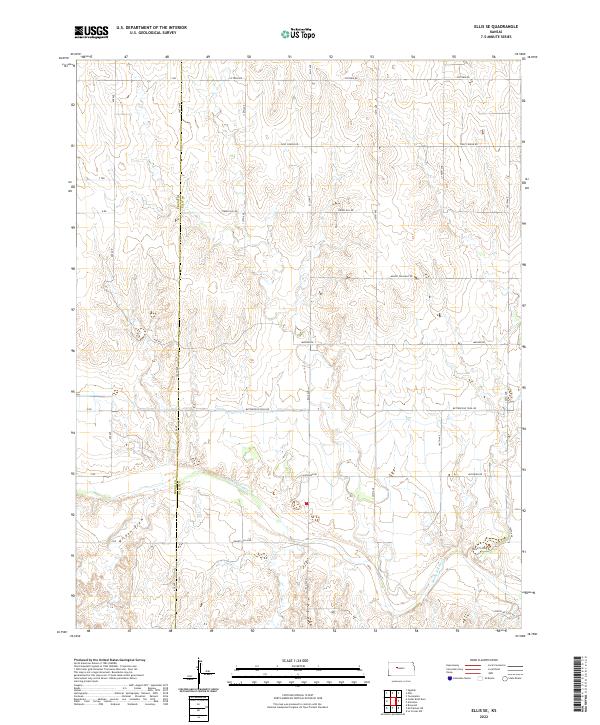 Ellis SE topographic map thumbnail