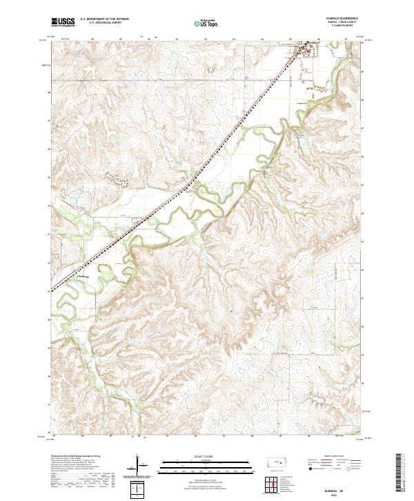 Elmdale topographic map thumbnail