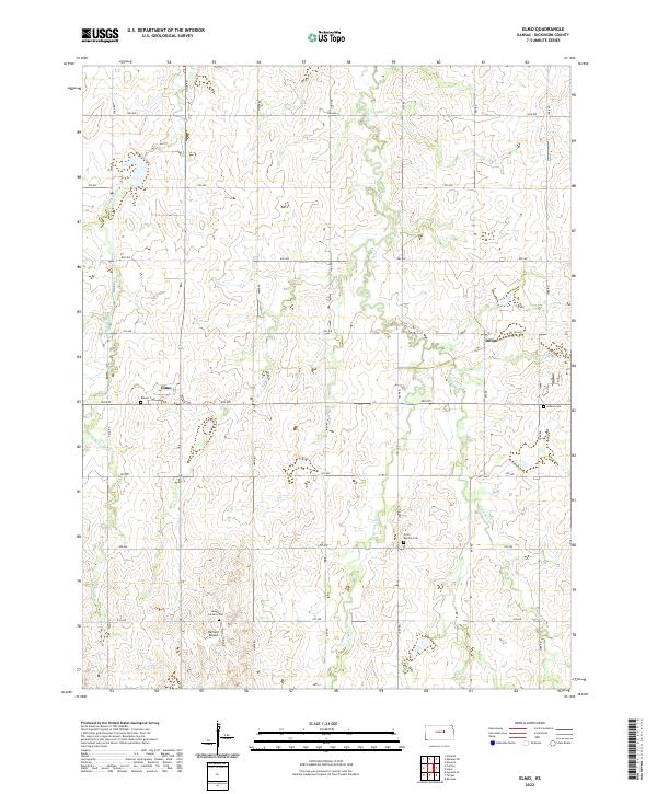 Elmo topographic map thumbnail