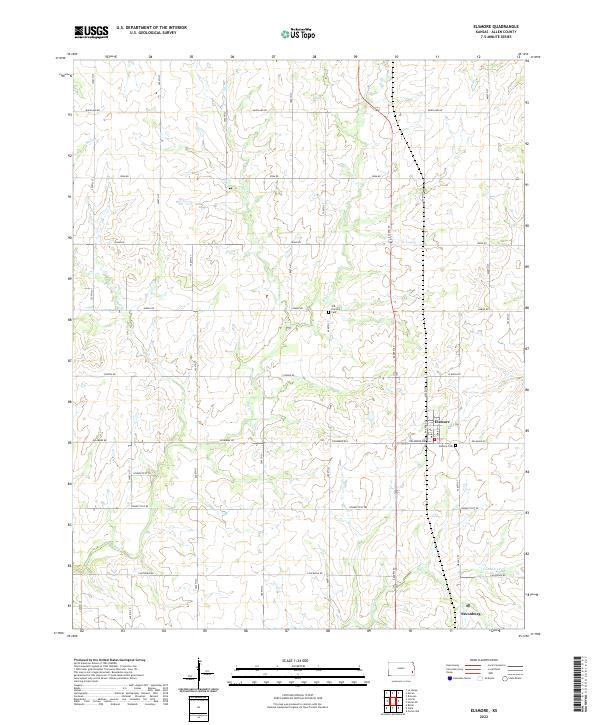 Elsmore topographic map thumbnail