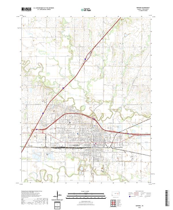 Emporia topographic map thumbnail