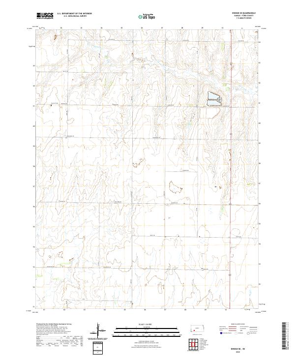 Ensign SE topographic map thumbnail