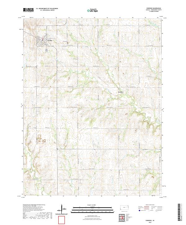 Eskridge topographic map thumbnail