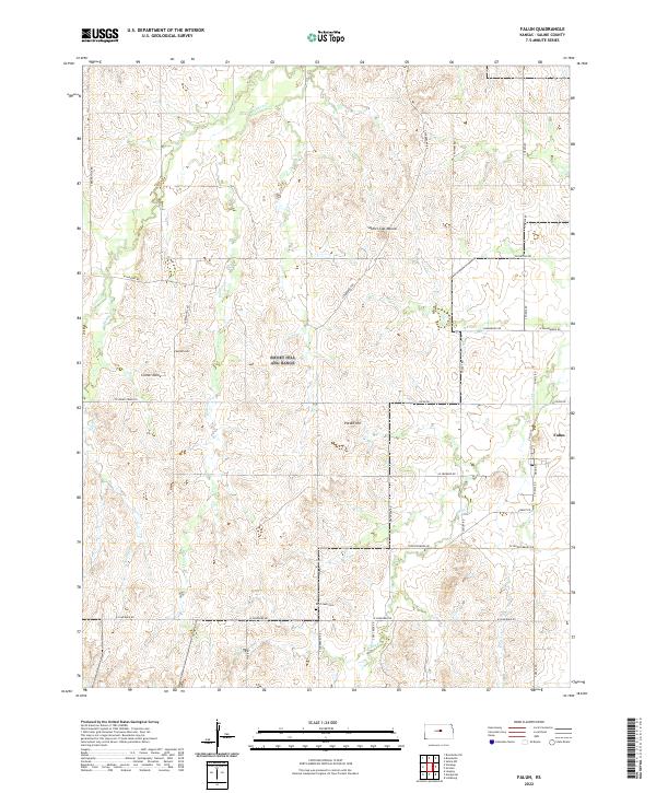 Falun topographic map thumbnail