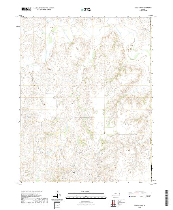 Fancy Canyon topographic map thumbnail