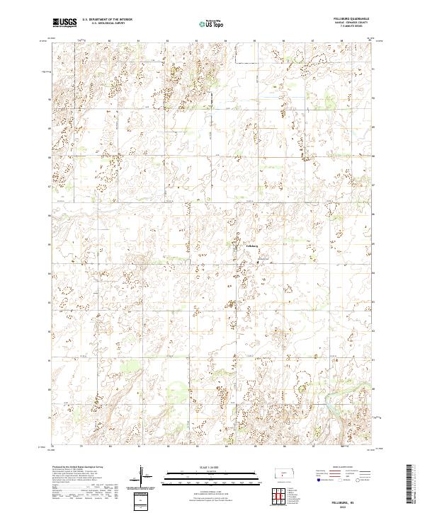 Fellsburg topographic map thumbnail