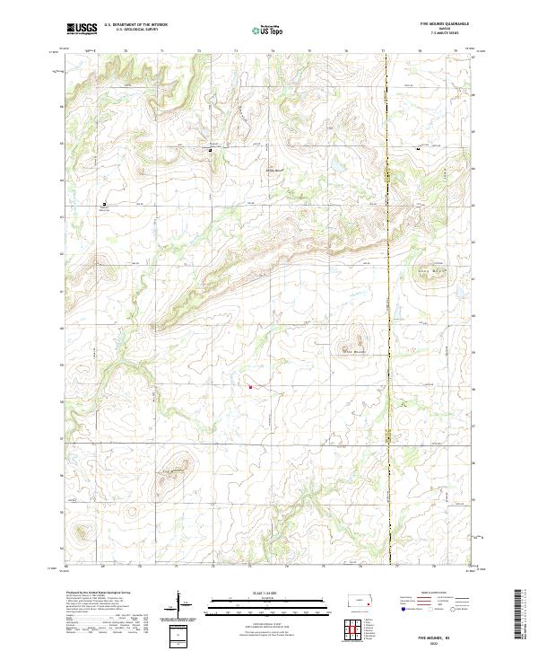 Five Mounds topographic map thumbnail