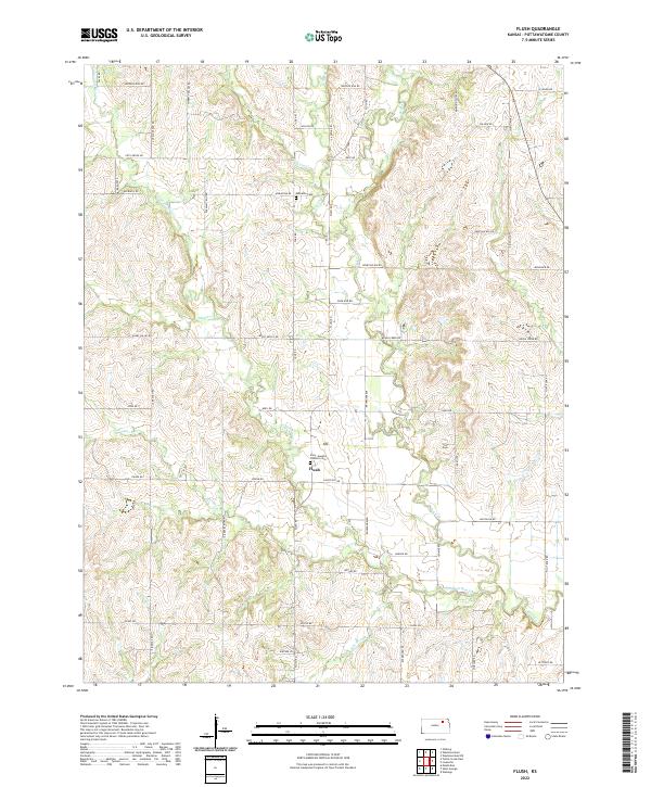 Flush topographic map thumbnail
