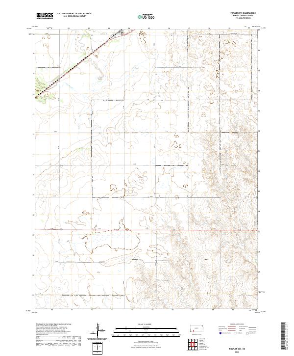 Fowler SW topographic map thumbnail