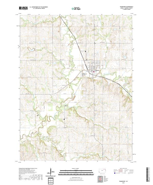 Frankfort topographic map thumbnail