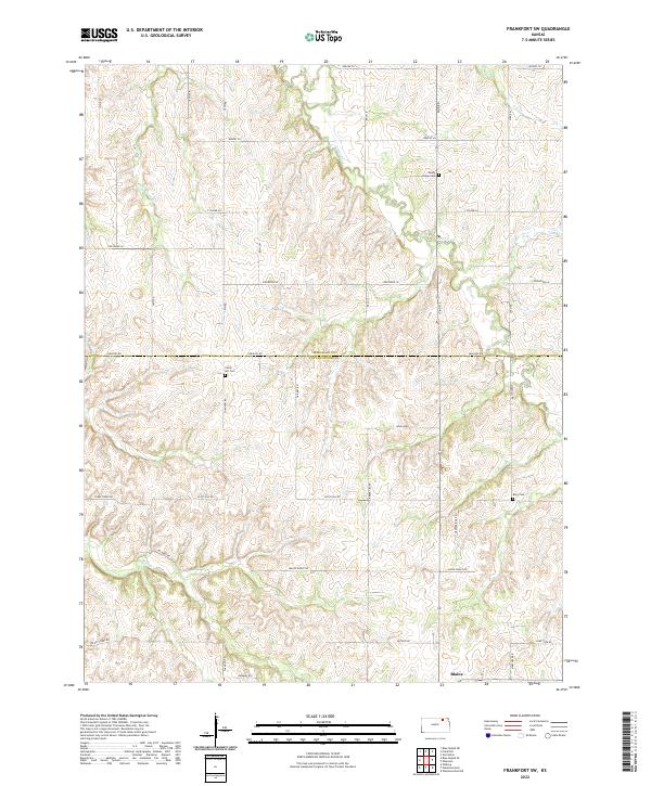 Frankfort SW topographic map thumbnail