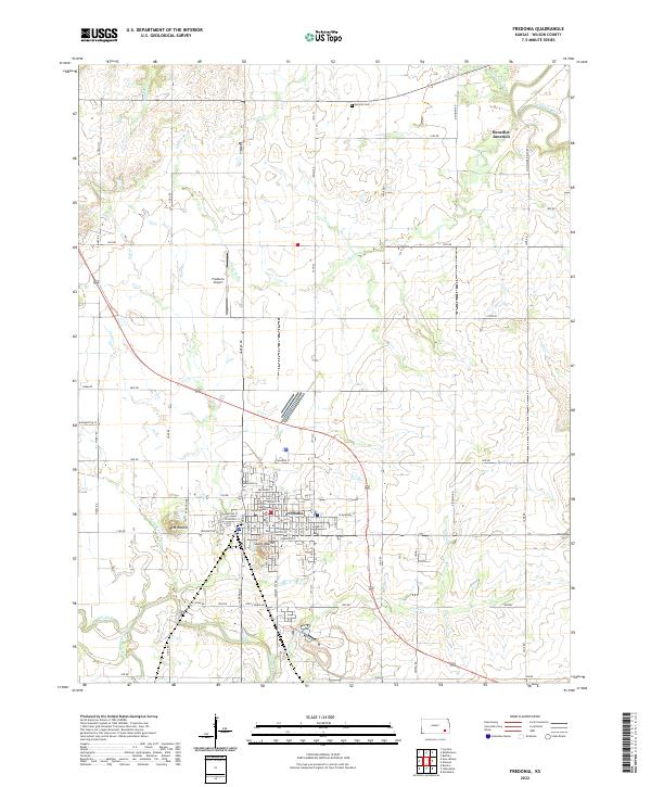 Fredonia topographic map thumbnail