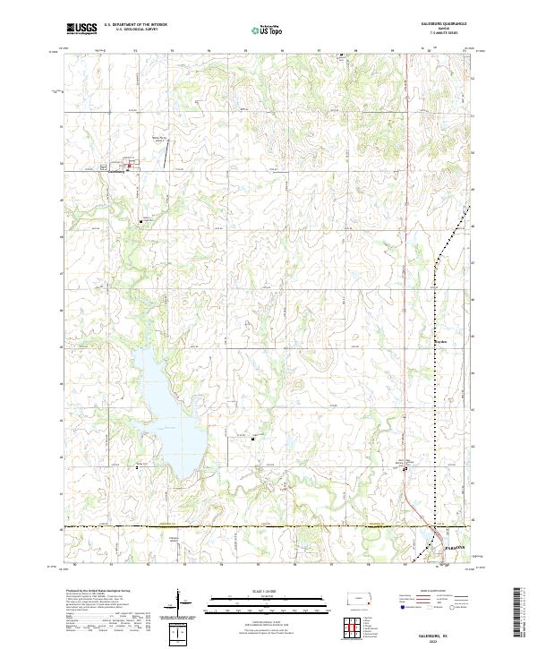Galesburg topographic map thumbnail