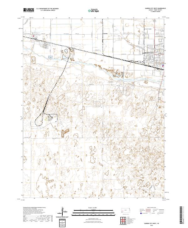 Garden City West topographic map thumbnail