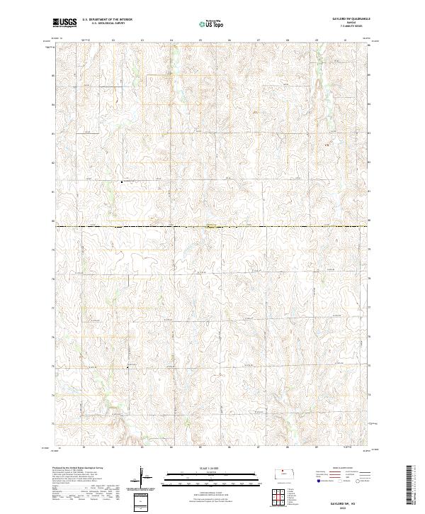 Gaylord SW topographic map thumbnail
