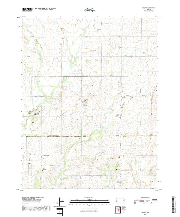 Geneva topographic map thumbnail