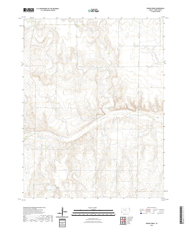Gibson Creek topographic map thumbnail