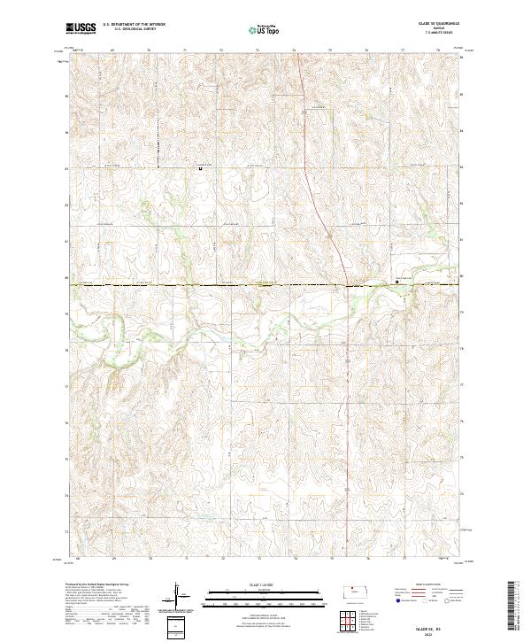 Glade SE topographic map thumbnail