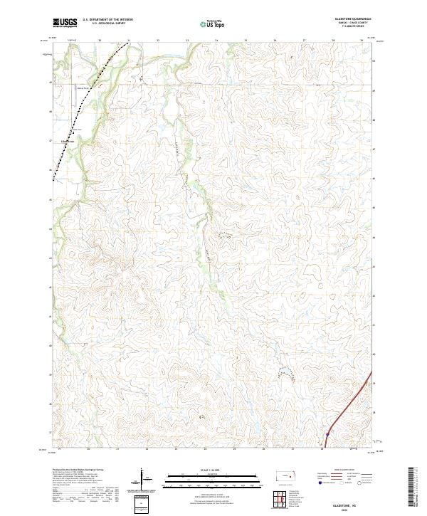 Gladstone topographic map thumbnail