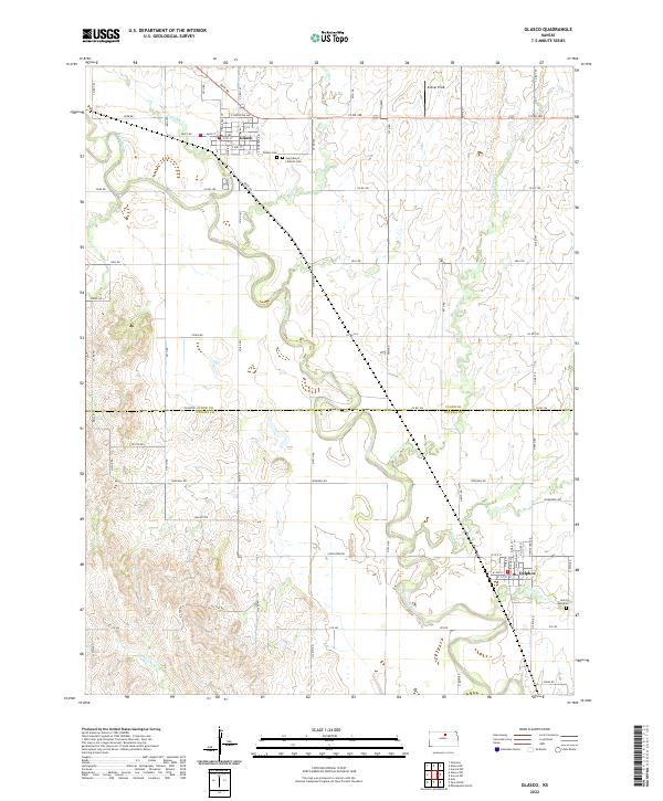 Glasco topographic map thumbnail