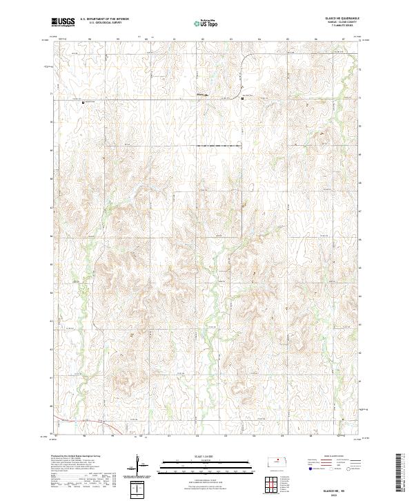 Glasco NE topographic map thumbnail