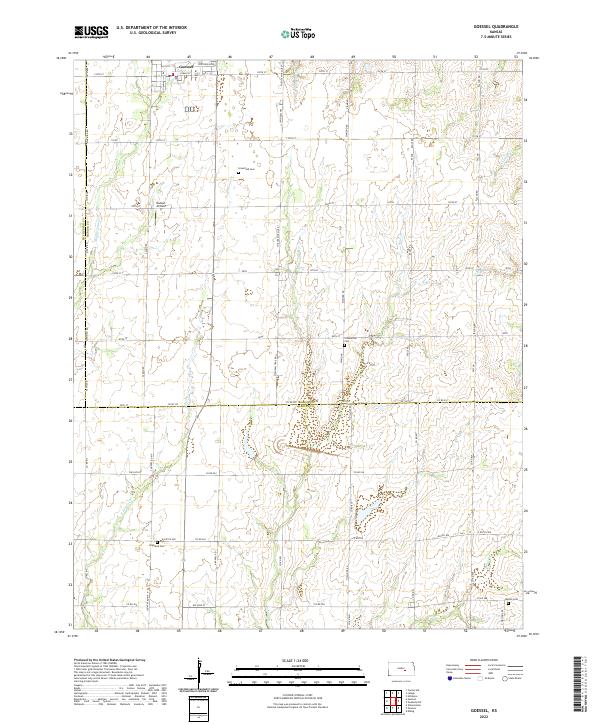 Goessel topographic map thumbnail