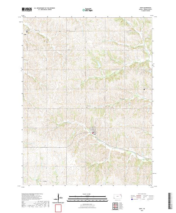 Goff topographic map thumbnail