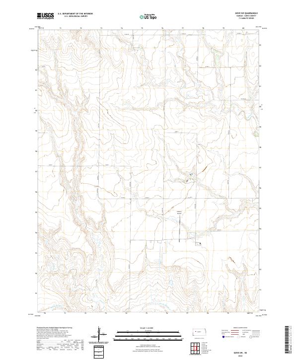 Gove SW topographic map thumbnail