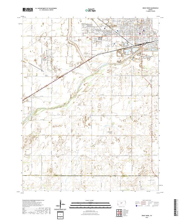 Great Bend topographic map thumbnail