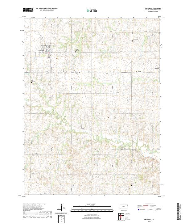 Greenleaf topographic map thumbnail
