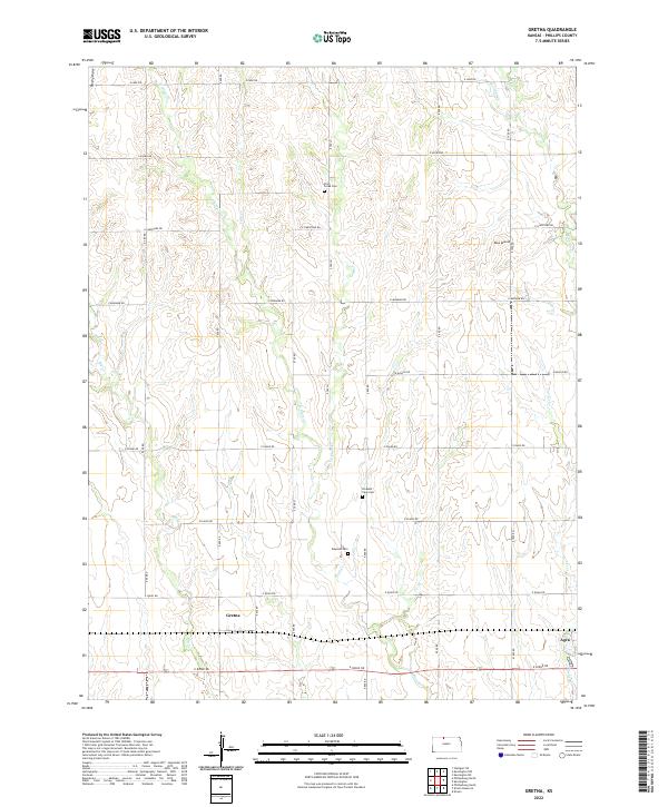 Gretna topographic map thumbnail
