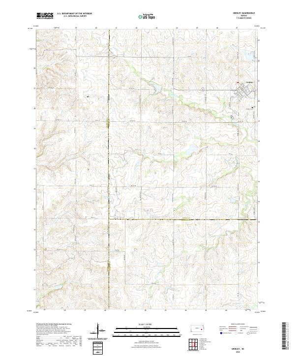 Gridley topographic map thumbnail