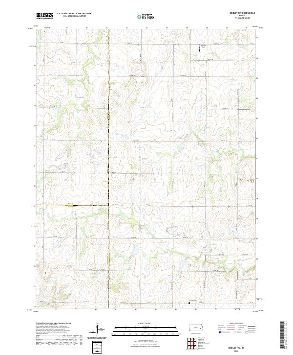 Gridley NW topographic map thumbnail