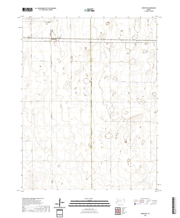 Grigston topographic map thumbnail