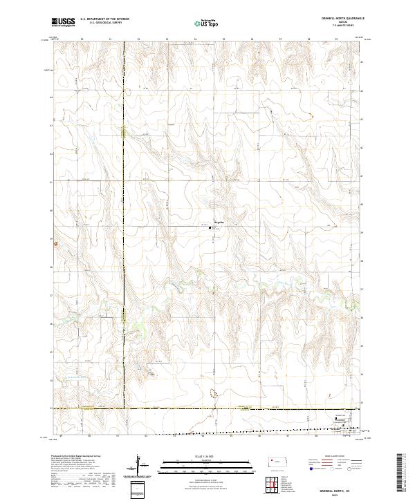 Grinnell North topographic map thumbnail