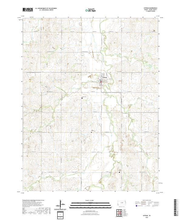 Gypsum topographic map thumbnail