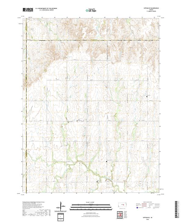 Gypsum SE topographic map thumbnail