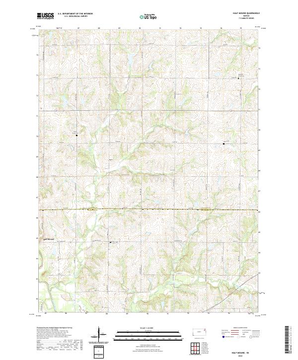 Half Mound topographic map thumbnail