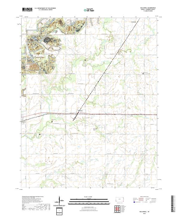 Hallowell topographic map thumbnail