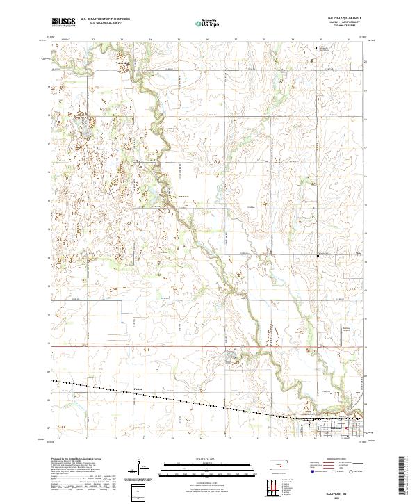 Halstead topographic map thumbnail