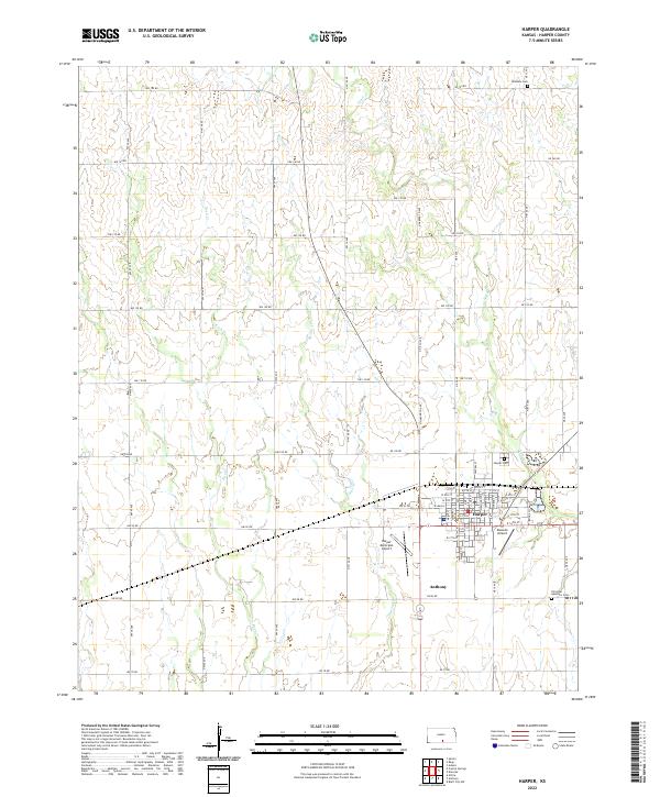 Harper topographic map thumbnail