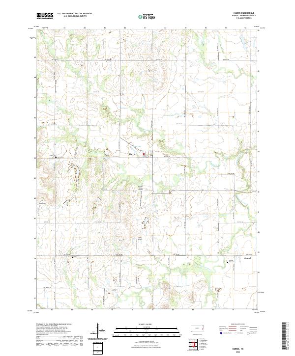 Harris topographic map thumbnail