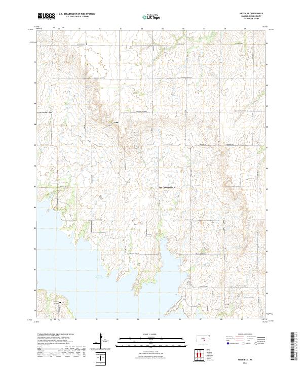 Haven SE topographic map thumbnail