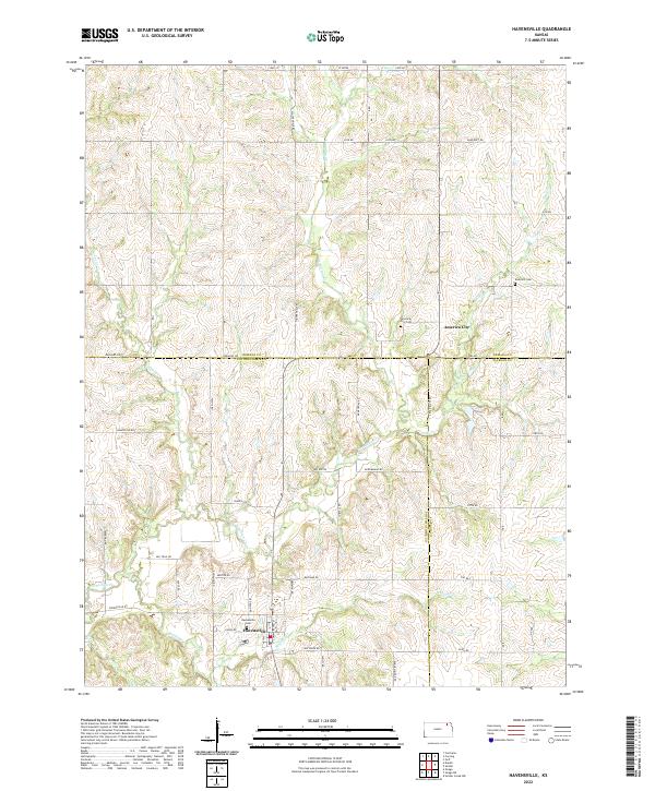 Havensville topographic map thumbnail