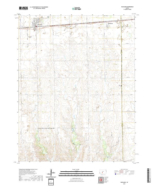 Haviland topographic map thumbnail