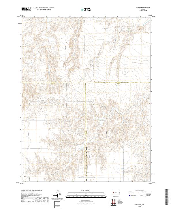 Healy NW topographic map thumbnail