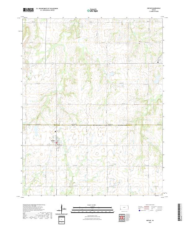 Hepler topographic map thumbnail