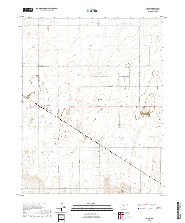 Hickok topographic map thumbnail